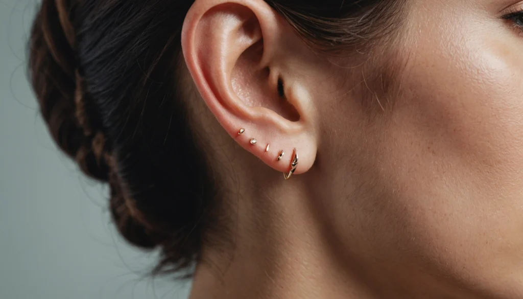 flat piercing oreille